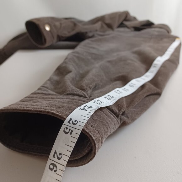 ISPO by Amerella Brown Suede Vintage Bomber Jacket - Picture 14 of 16